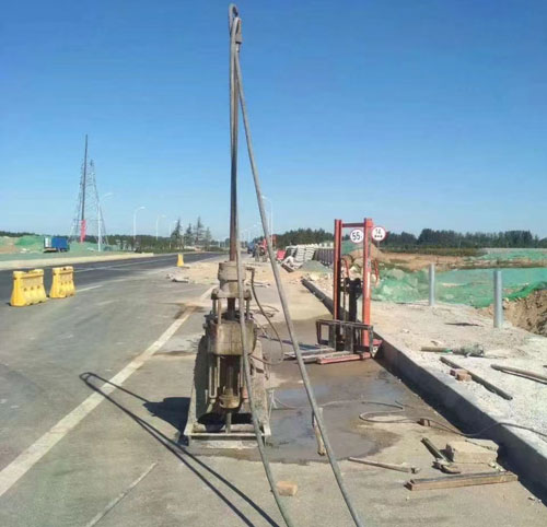 陆良公路高聚物注浆加固